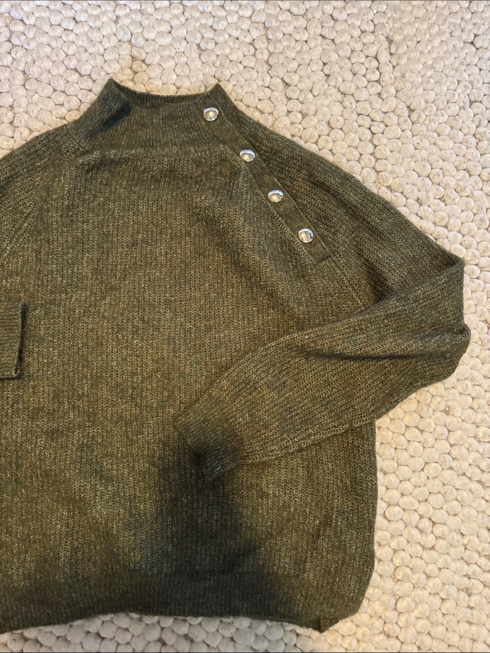Sezane Jumper with Silver Buttons